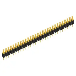 Pin header, 29 pole, pitch 2.54 mm, straight, black, MK 03 29 G