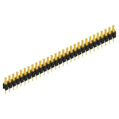 Pin header, 29 pole, pitch 2.54 mm, straight, black, MK 03 29 G - 1
