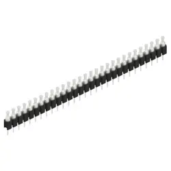 Pin header, 29 pole, pitch 2.54 mm, straight, black, MK 03 29 Z