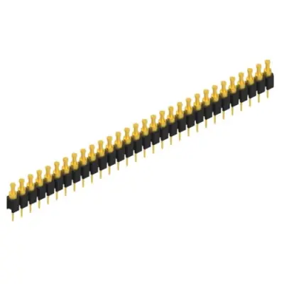 Pin header, 30 pole, pitch 2.54 mm, straight, black, MK 03 30 G - 1
