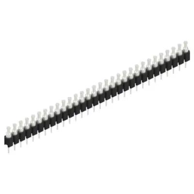 Pin header, 30 pole, pitch 2.54 mm, straight, black, MK 03 30 Z - 1