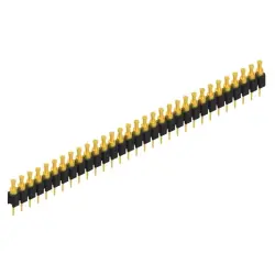 Pin header, 31 pole, pitch 2.54 mm, straight, black, MK 03 31 G