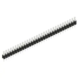 Pin header, 31 pole, pitch 2.54 mm, straight, black, MK 03 31 Z