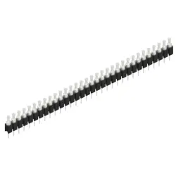 Pin header, 32 pole, pitch 2.54 mm, straight, black, MK 03 32 Z