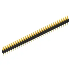 Pin header, 33 pole, pitch 2.54 mm, straight, black, MK 03 33 G