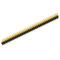 Pin header, 34 pole, pitch 2.54 mm, straight, black, MK 03 34 G