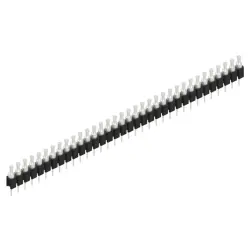 Pin header, 34 pole, pitch 2.54 mm, straight, black, MK 03 34 Z