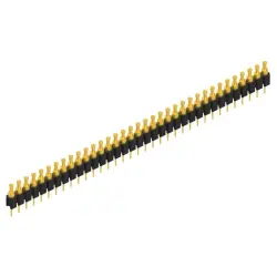 Pin header, 35 pole, pitch 2.54 mm, straight, black, MK 03 35 G