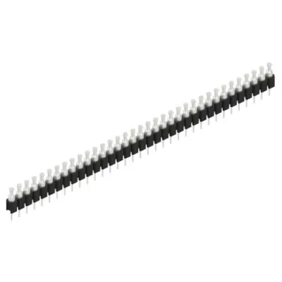 Pin header, 35 pole, pitch 2.54 mm, straight, black, MK 03 35 Z - 1
