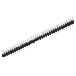 Pin header, 35 pole, pitch 2.54 mm, straight, black, MK 03 35 Z