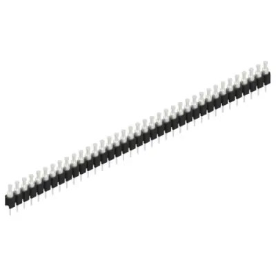 Pin header, 37 pole, pitch 2.54 mm, straight, black, MK 03 37 Z - 1