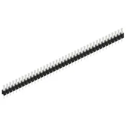 Pin header, 39 pole, pitch 2.54 mm, straight, black, MK 03 39 Z