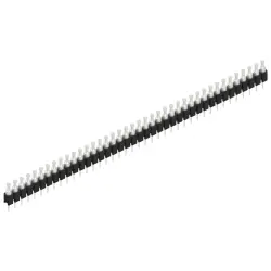 Pin header, 40 pole, pitch 2.54 mm, straight, black, MK 03 40 Z