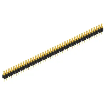 Pin header, 41 pole, pitch 2.54 mm, straight, black, MK 03 41 G - 1