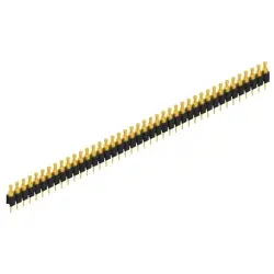Pin header, 41 pole, pitch 2.54 mm, straight, black, MK 03 41 G