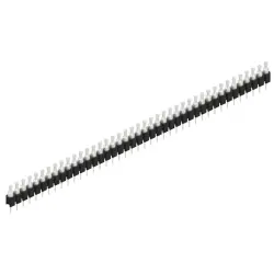 Pin header, 41 pole, pitch 2.54 mm, straight, black, MK 03 41 Z