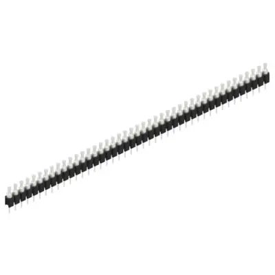 Pin header, 43 pole, pitch 2.54 mm, straight, black, MK 03 43 Z - 1