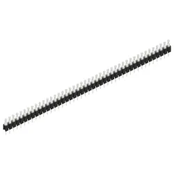 Pin header, 44 pole, pitch 2.54 mm, straight, black, MK 03 44 Z