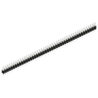 Pin header, 44 pole, pitch 2.54 mm, straight, black, MK 03 44 Z - 1