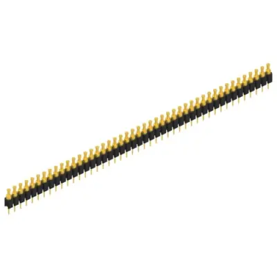 Pin header, 45 pole, pitch 2.54 mm, straight, black, MK 03 45 G - 1