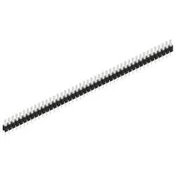 Pin header, 45 pole, pitch 2.54 mm, straight, black, MK 03 45 Z