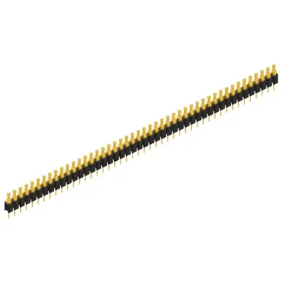 Pin header, 46 pole, pitch 2.54 mm, straight, black, MK 03 46 G - 1