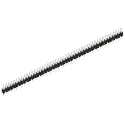 Pin header, 46 pole, pitch 2.54 mm, straight, black, MK 03 46 Z
