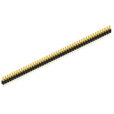 Pin header, 47 pole, pitch 2.54 mm, straight, black, MK 03 47 G - 1