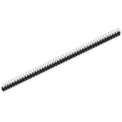Pin header, 47 pole, pitch 2.54 mm, straight, black, MK 03 47 Z