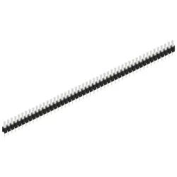 Pin header, 48 pole, pitch 2.54 mm, straight, black, MK 03 48 Z