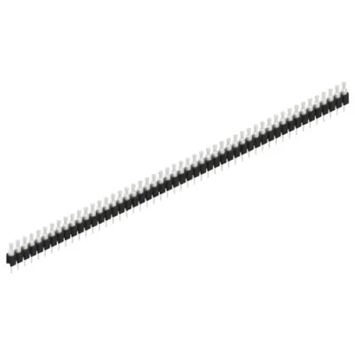 Pin header, 50 pole, pitch 2.54 mm, straight, black, MK 03 50 Z - 1