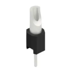 Pin header, 1 pole, pitch 2.54 mm, straight, black, MK 04 1 Z