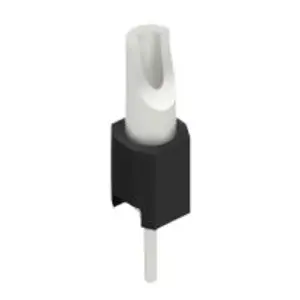 Pin header, 1 pole, pitch 2.54 mm, straight, black, MK 04 1 Z - 1