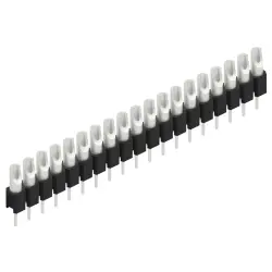 Pin header, 19 pole, pitch 2.54 mm, straight, black, MK 04 19 Z