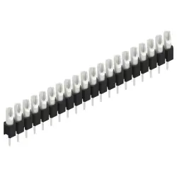 Pin header, 20 pole, pitch 2.54 mm, straight, black, MK 04 20 Z