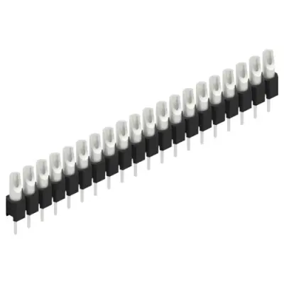 Pin header, 20 pole, pitch 2.54 mm, straight, black, MK 04 20 Z - 1