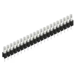 Pin header, 21 pole, pitch 2.54 mm, straight, black, MK 04 21 Z