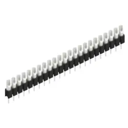 Pin header, 23 pole, pitch 2.54 mm, straight, black, MK 04 23 Z
