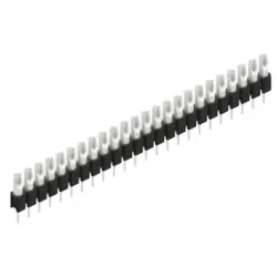 Pin header, 24 pole, pitch 2.54 mm, straight, black, MK 04 24 Z