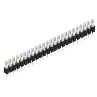 Pin header, 24 pole, pitch 2.54 mm, straight, black, MK 04 24 Z - 1