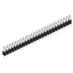 Pin header, 25 pole, pitch 2.54 mm, straight, black, MK 04 25 Z