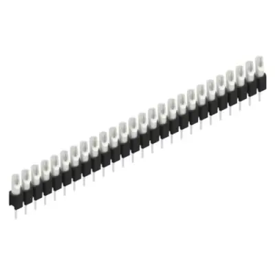Pin header, 26 pole, pitch 2.54 mm, straight, black, MK 04 26 Z - 1