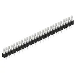 Pin header, 27 pole, pitch 2.54 mm, straight, black, MK 04 27 Z