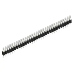 Pin header, 31 pole, pitch 2.54 mm, straight, black, MK 04 31 Z
