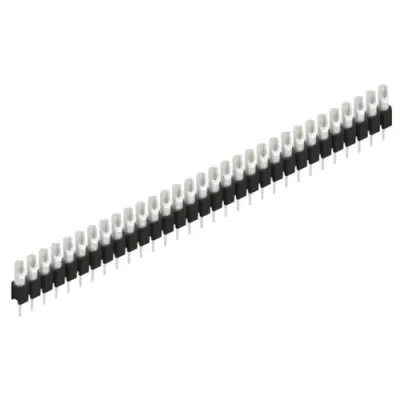 Pin header, 31 pole, pitch 2.54 mm, straight, black, MK 04 31 Z - 1