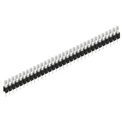 Pin header, 32 pole, pitch 2.54 mm, straight, black, MK 04 32 Z