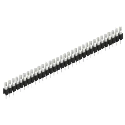 Pin header, 32 pole, pitch 2.54 mm, straight, black, MK 04 32 Z - 1