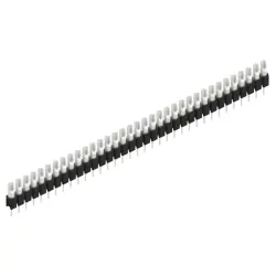 Pin header, 35 pole, pitch 2.54 mm, straight, black, MK 04 35 Z