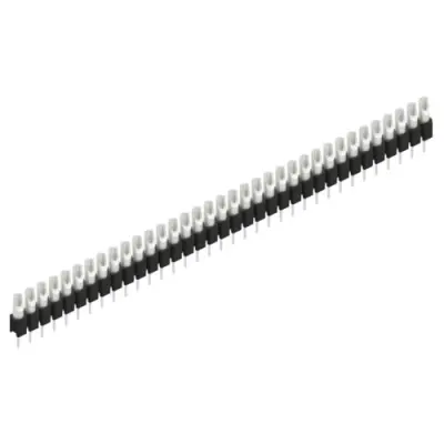 Pin header, 35 pole, pitch 2.54 mm, straight, black, MK 04 35 Z - 1