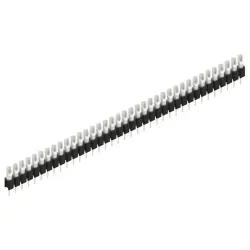 Pin header, 37 pole, pitch 2.54 mm, straight, black, MK 04 37 Z
